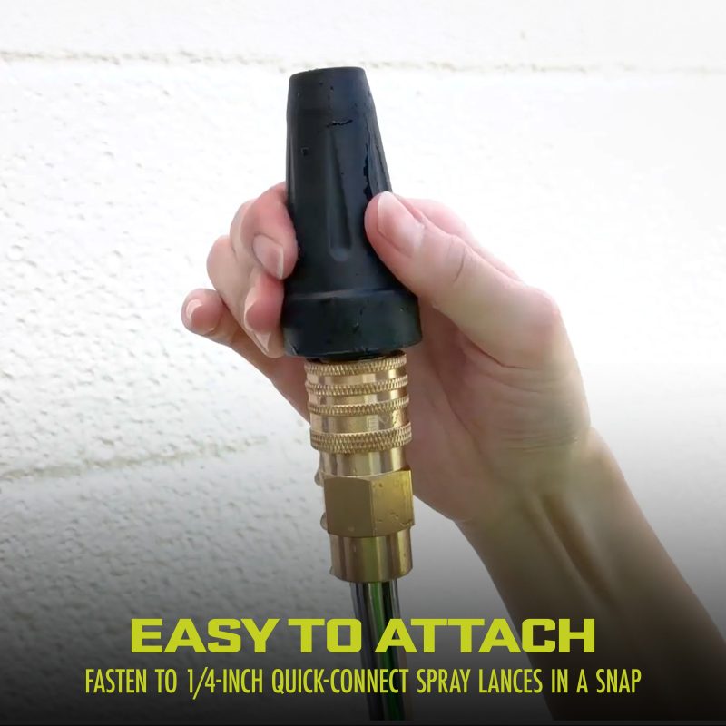 Sun Joe SPX-TSN-34S Universal Turbo Head Spray Nozzle for SPX Series Pressure Washers and Others | Quick-Connect - 图片 4
