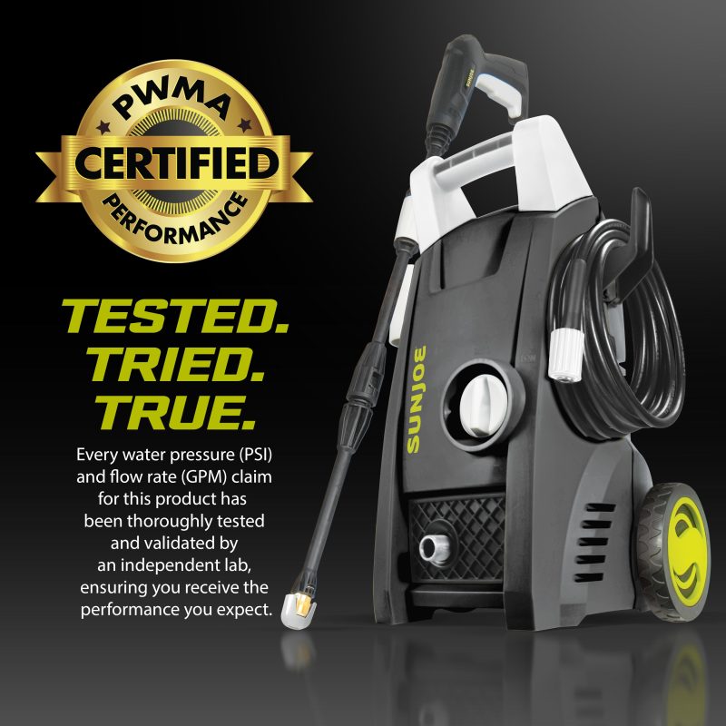 Sun Joe SPX1000 Certified Rated 1600 PSI Electric Pressure Washer | 1.1 Rated GPM | 11-Amp - 图片 3