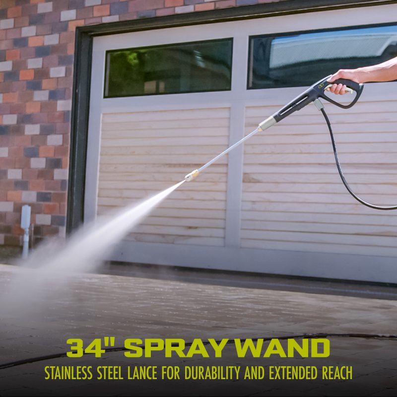 Sun Joe SPX3000® Certified Rated 2030 PSI Electric Pressure Washer | 1.2 GPM Rated Flow | Onboard Detergent Tanks | Clean Patios, Decks, Sidewalks, Cars, Boats, RVs, ATVs - 图片 8