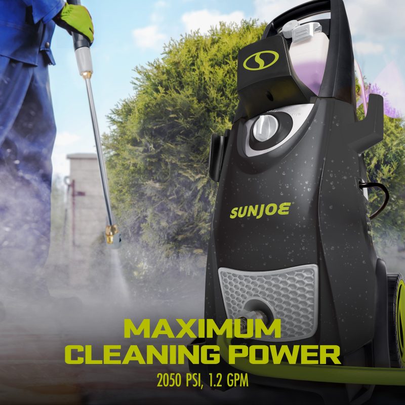 Sun Joe SPX3000® Certified Rated 2030 PSI Electric Pressure Washer | 1.2 GPM Rated Flow | Onboard Detergent Tanks | Clean Patios, Decks, Sidewalks, Cars, Boats, RVs, ATVs - 图片 5