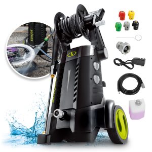 Sun Joe SPX3001 Certified Rated 2030 PSI Electric Pressure Washer | 1.2 Rated GPM | 13-Amp | High Pressure Hose Reel | Extra Large Onboard Detergent Tank