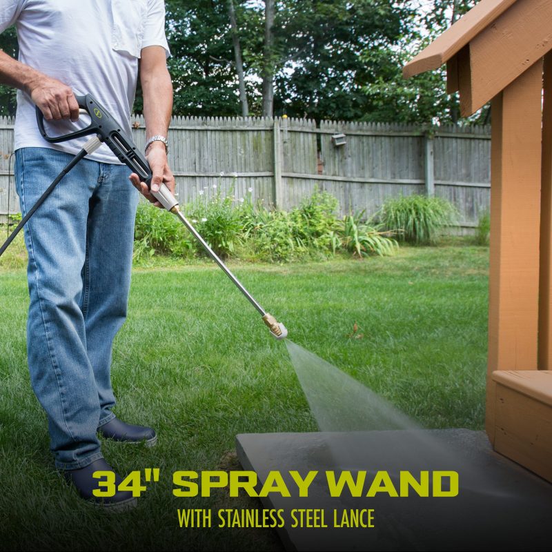 Sun Joe SPX3001 Certified Rated 2030 PSI Electric Pressure Washer | 1.2 Rated GPM | 13-Amp | High Pressure Hose Reel | Extra Large Onboard Detergent Tank - 图片 8