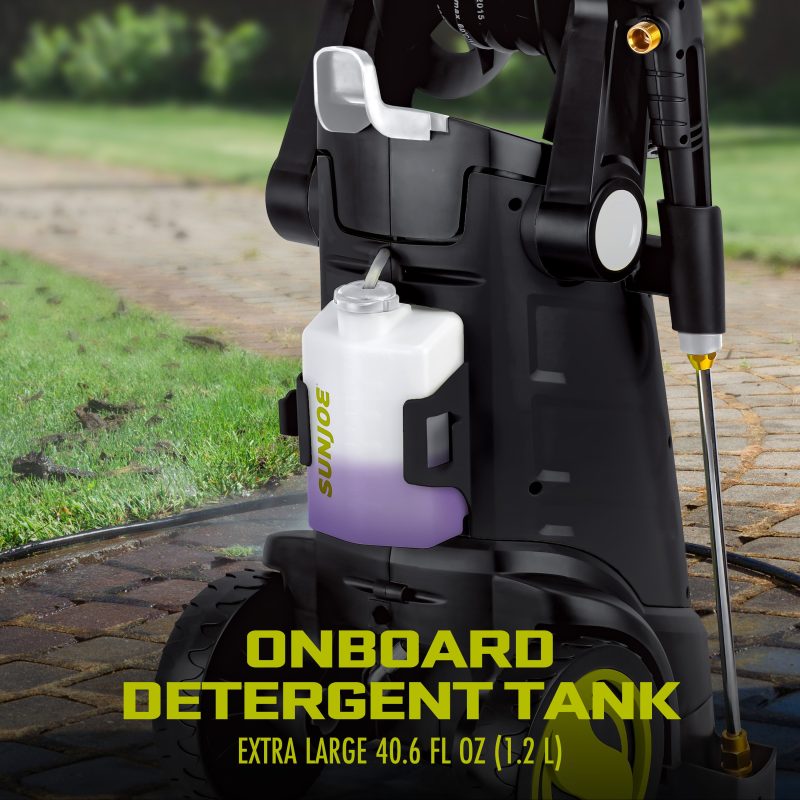 Sun Joe SPX3001 Certified Rated 2030 PSI Electric Pressure Washer | 1.2 Rated GPM | 13-Amp | High Pressure Hose Reel | Extra Large Onboard Detergent Tank - 图片 10