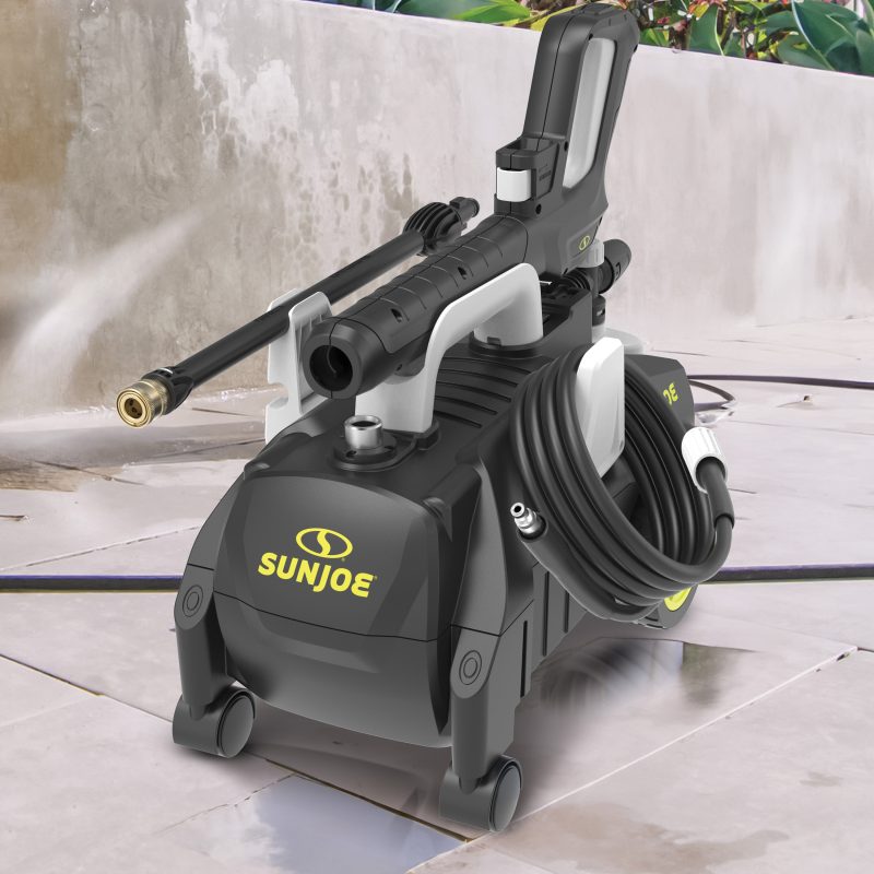Sun Joe SPX3160P-SJG Electric Pressure Washer W/ Accessories | 11-Amp | Included Brush Set | Ultra Portable | 360º Rotating Wheels - 图片 6