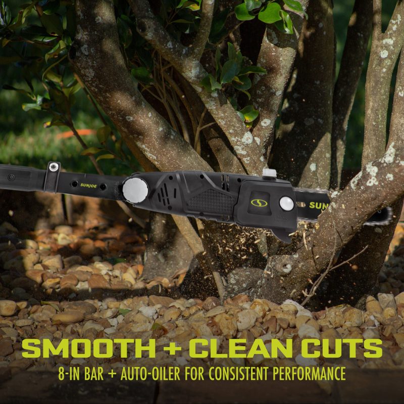Sun Joe SWJ802E Electric Multi-Angle Pole Chain Saw | 8 inch | 6.5 Amp (Green) - 图片 7