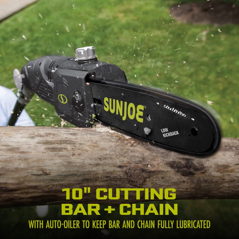 Sun Joe SWJ803E Electric Multi-Angle Pole Chain Saw | 10-Inch | 8.0-Amp - 图片 3