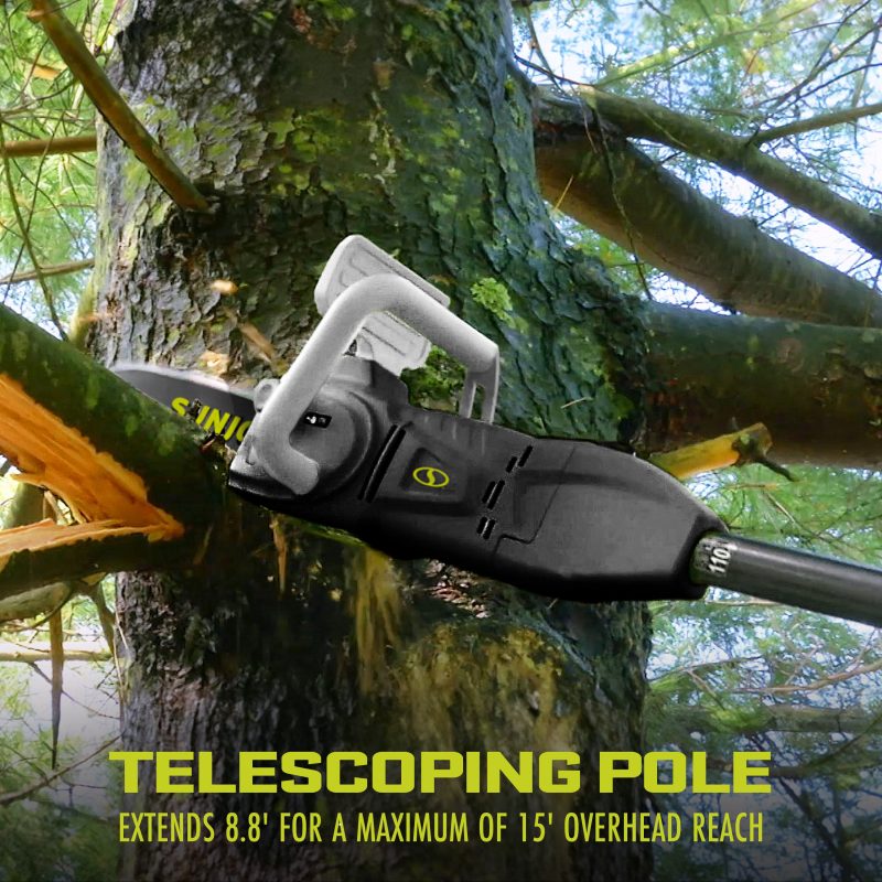 Sun Joe SWJ807E 2-in-1 Electric Convertible Pole Chainsaw | 10-inch | 8-Amp - 图片 5