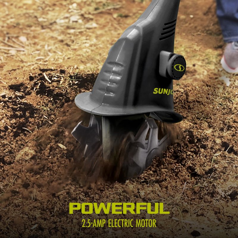 Sun Joe TJ599E Electric Garden Cultivator | 6.3-inch | 2.5-Amp | Adjustable Shaft - 图片 4
