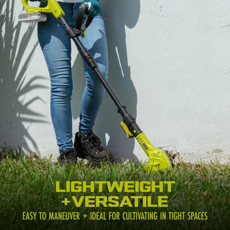 Sun Joe TJW24C 24-Volt* Cordless Telescoping Weeder + Cultivator Kit | W/ 2.0-Ah Battery + Charger - 图片 6