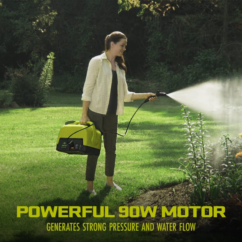 Sun Joe WA24C-LTE 24-Volt* IONMAX Cordless Go-Anywhere Portable Sink/Shower Spray Washer Kit | 5 Gal | 116 PSI Max* | 1.5 GPM Max* | W/ 2.0Ah Battery + Charger - 图片 3