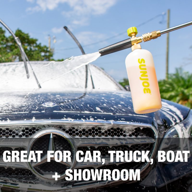 Sun Joe SPX-FC34-MXT Foam Cannon for SPX Series Electric Pressure Washers 34 Oz. | 1/4" Quick Connector | 5 Quick Connect Nozzle Tips - 图片 6