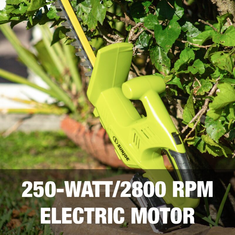 Sun Joe 24V-HT18-CT 24-Volt IONMAX Cordless Handheld Hedge Trimmer | 5/8" | Tool Only - 图片 5