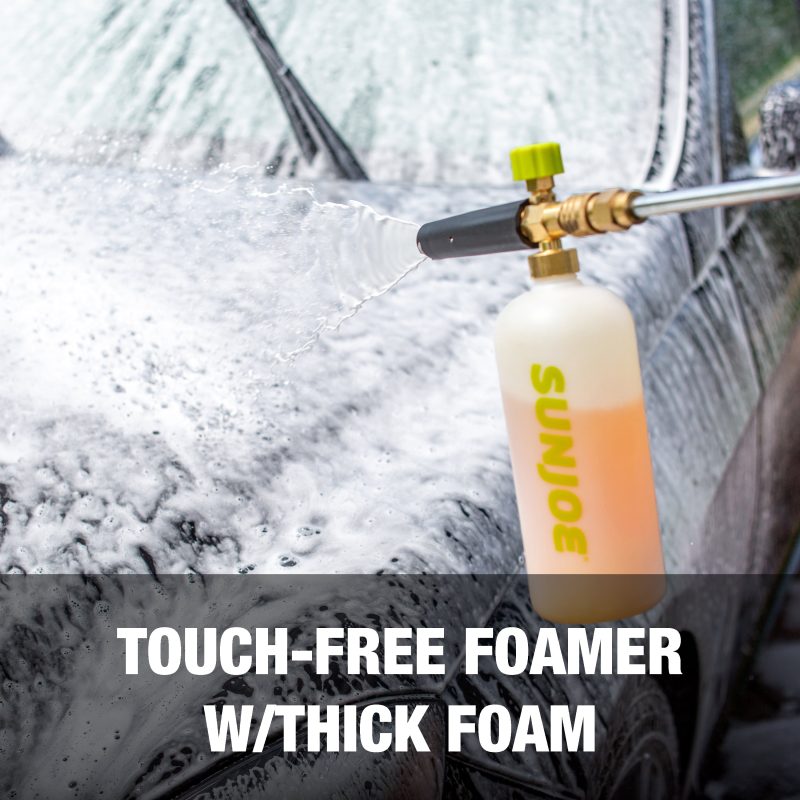 Sun Joe SPX-FC34-MXT Foam Cannon for SPX Series Electric Pressure Washers 34 Oz. | 1/4" Quick Connector | 5 Quick Connect Nozzle Tips - 图片 9