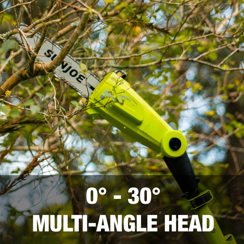 Sun Joe 24V-PS10-CT 24-Volt IONMAX Cordless Telescoping Pole Chainsaw | Tool Only | 10-inch - 图片 8