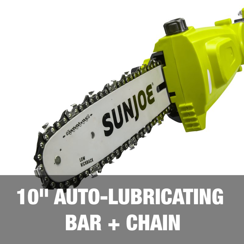 Sun Joe 24V-PS10-LTE 24-Volt* IONMAX Cordless Telescoping Pole Chainsaw | 10-inch | W/ 2.0-Ah Battery + Charger - 图片 4