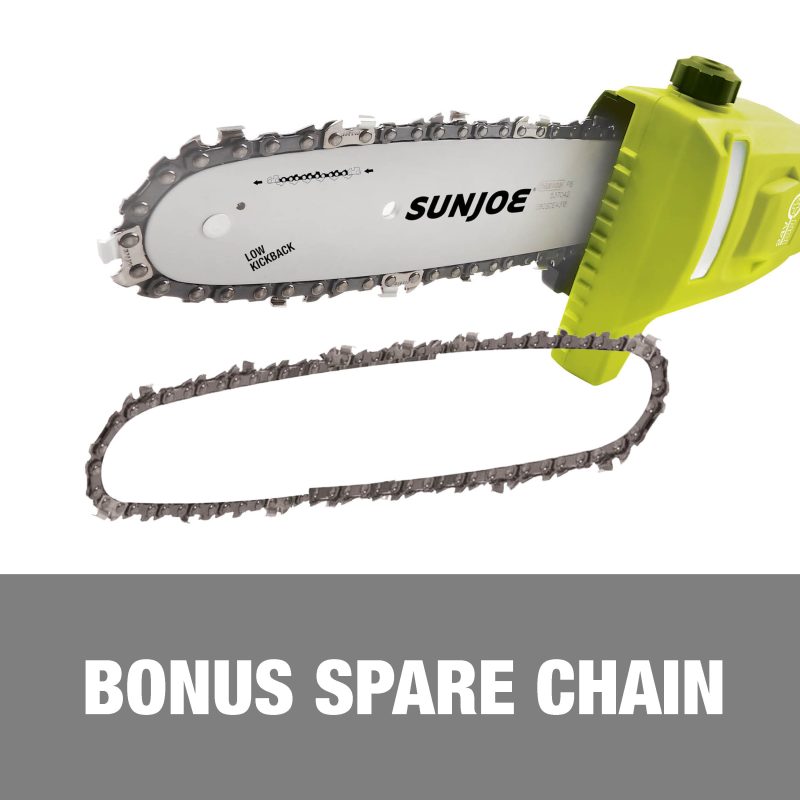 Sun Joe 24V-PS8CMAX-LTE 24-Volt* IONMAX Cordless Telescoping Pole Chain Saw Kit | 8-inch | W/ Bonus Spare Chain, 2.0-Ah Battery + Charger - 图片 9