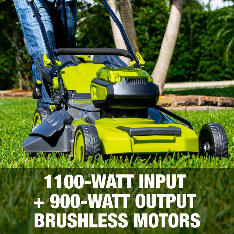 Sun Joe 24V-X2-21LMSP 48-Volt* IONMAX Cordless Self-Propelled Lawn Mower | 20-inch | 7-Position | Collection Bag | Mulching Plug | W/ 2 x 4.0-Ah Batteries + Charger - 图片 3