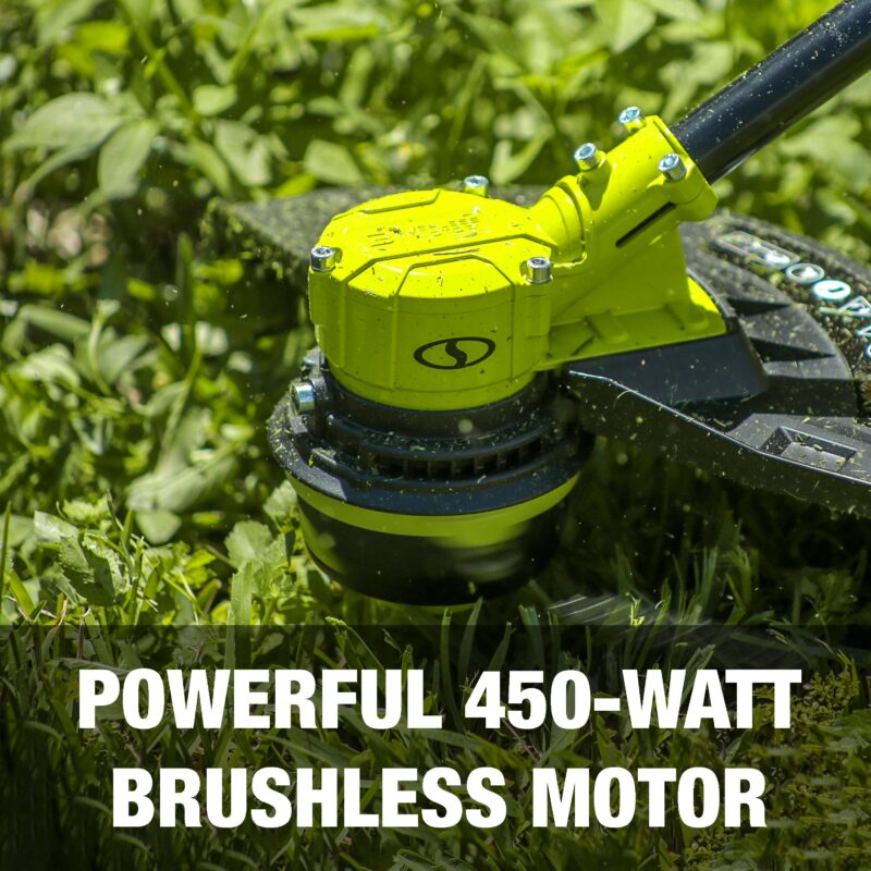 Sun Joe 24V-ST14B 24-Volt* IONMAX Cordless Dual-Line String Trimmer | 14-inch | 2-Speed | Brushless Motor | W/ 4.0-Ah Battery + Charger - 图片 6