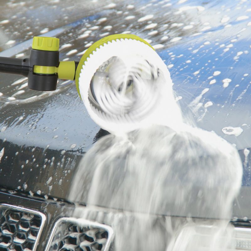 Sun Joe Auto Cleaning System for Most Pressure Washers | W/ 180° Rotating Brush, Feather Bristle Brush, Wheel/Rim Detailing Brush, Undercarriage Turbo Nozzle, Microfiber Cleaning Cloths & Universal Adapters for Most Brands up to 3500-PSI - 图片 3