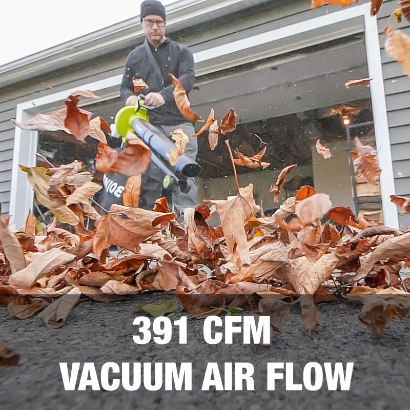 Sun Joe 48-Volt* IONMAX Cordless Leaf Blower Vacuum Mulcher Kit | 163-MPH | 391-CFM | W/ 2 x 5.0-Ah Batteries + Dual Port Charger - 图片 12
