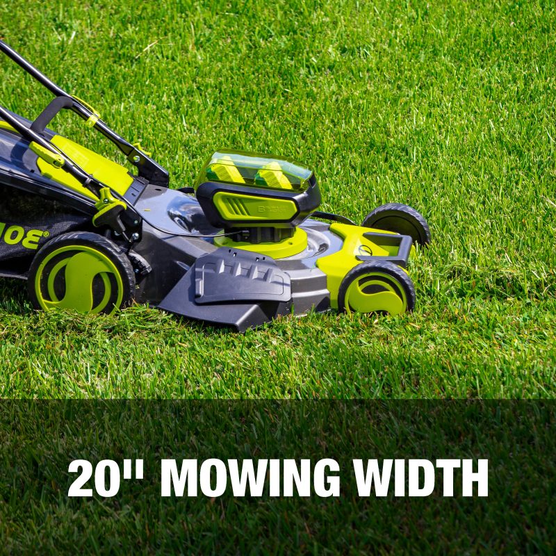 Sun Joe 24V-X2-21LMSP 48-Volt* IONMAX Cordless Self-Propelled Lawn Mower | 20-inch | 7-Position | Collection Bag | Mulching Plug | W/ 2 x 4.0-Ah Batteries + Charger - 图片 5