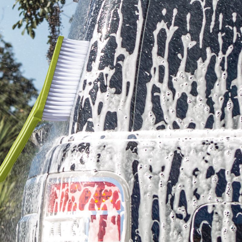 Sun Joe Auto Cleaning System for Most Pressure Washers | W/ 180° Rotating Brush, Feather Bristle Brush, Wheel/Rim Detailing Brush, Undercarriage Turbo Nozzle, Microfiber Cleaning Cloths & Universal Adapters for Most Brands up to 3500-PSI - 图片 11