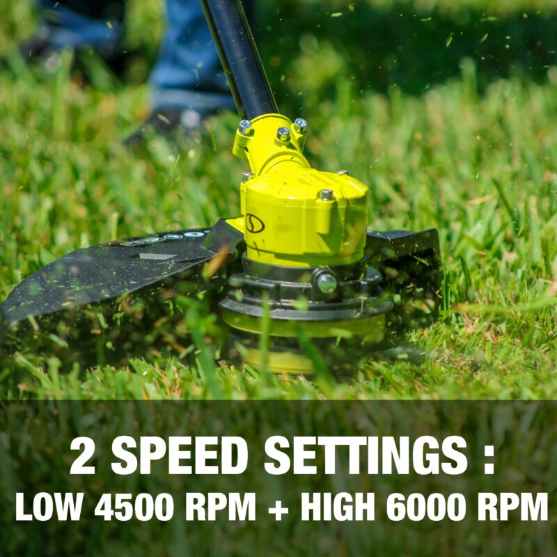 Sun Joe 24V-ST14B 24-Volt* IONMAX Cordless Dual-Line String Trimmer | 14-inch | 2-Speed | Brushless Motor | W/ 4.0-Ah Battery + Charger - 图片 7